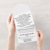 w all in one uitnodiging (Afscheurbaar)