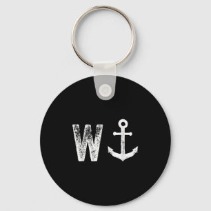 W Anchor Funny Wanker Jerk Britse Slang Sleutelhanger