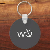 W Anchor Funny Wanker Jerk Funny Slang  Sleutelhanger (Voorkant)