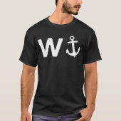 W Anchor Graphic Wanchor Wanker T-shirt (Voorkant)