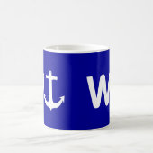 W Anchor Wanchor Funny Joke Gift Koffiemok (Center)