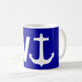 W Anchor Wanchor Funny Joke Gift Koffiemok (Voorkant rechts)