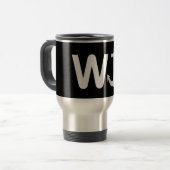 W Anchor Wanchor Funny Joke Gift Reisbeker (Voorkant links)