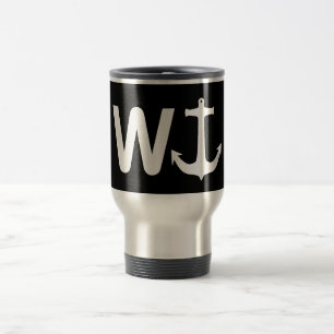 W Anchor Wanchor Funny Joke Gift Reisbeker