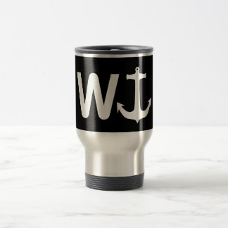 W Anchor Wanchor Funny Joke Gift Reisbeker