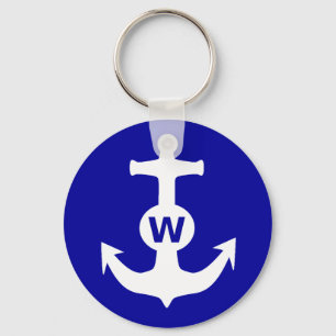 W Anchor Wanchor Insult Funny Gift Sleutelhanger