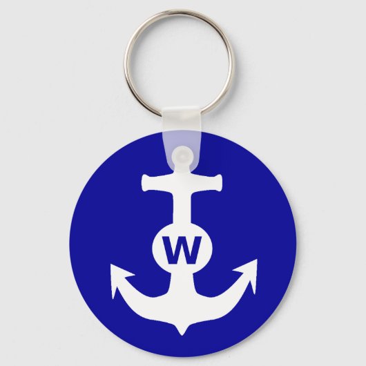 W Anchor Wanchor Insult Funny Gift Sleutelhanger (Voorkant)