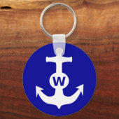 W Anchor Wanchor Insult Funny Gift Sleutelhanger (Voorkant)