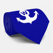 W Anchor Wanchor Insult Funny Gift Stropdas (Opgerold)