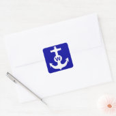 W Anchor Wanchor Insult Funny Gift Vierkante Sticker (Envelop)