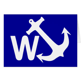 W Anchor Wanchor Joke Funny Gift