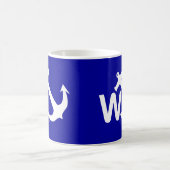 W Anchor Wanchor Joke Funny Gift Koffiemok (Center)