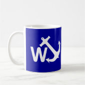 W Anchor Wanchor Joke Funny Gift Koffiemok (Links)