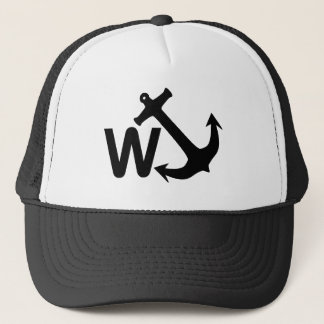 W Anchor Wanchor Joke Funny Gift Trucker Pet