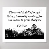 W.B Yeats - Citaat Poster (Voorkant)