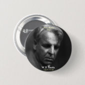 W. B. Yeats Ronde Button 5,7 Cm (Voorkant /achterkant)