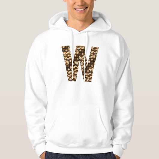 W - Batik-patroon Hoodie (Voorkant)