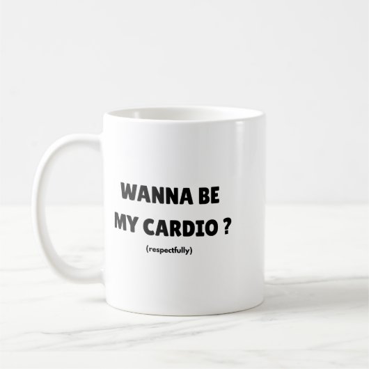 W Be My Daily Cardio Funny Gym Saying (on Back) Koffiemok (Links)