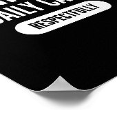 W Be My Daily Cardio Funny Gym Saying  Poster (Hoek)