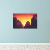 w bij weer canvas afdruk (Insitu (Houten vloer))