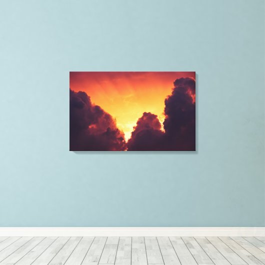 w bij weer canvas afdruk (Insitu (Houten vloer))