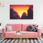 w bij weer canvas afdruk (Insitu (Woonkamer))