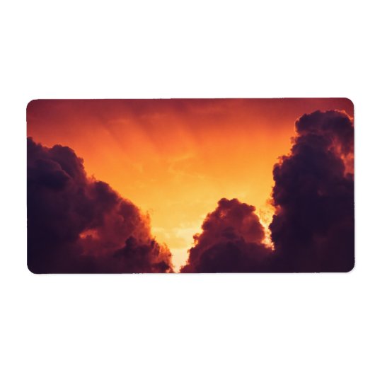 w bij weer etiket (Voorkant)