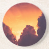 w bij weer zandsteen onderzetter (Voorkant)