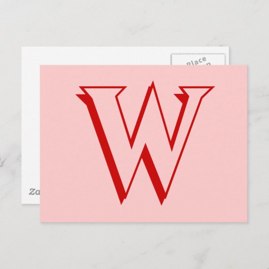 W BRIEFKAART (Voorkant / Achterkant)