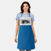 W Buffalo Chinees Ox Jaar Zodiac Kies Kleur AoA Schort (Gedragen)