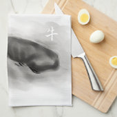 W Buffalo Chinese Ox Year Zodiac Kies Kleur KT1 Theedoek (Quarter Fold)