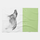 W Buffalo Chinese Ox Year Zodiac Kies kleur KT2 Theedoek (Horizontaal)