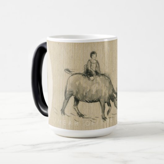 W Buffalo Kind - Chinees Ox Jaar 2021 Personalitei Magische Mok (Voorkant links)