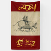 W Buffalo Kinderen Chinese Ox Jaar 2021 Verticaal Spandoek (Verticaal)