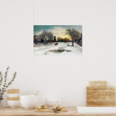 W. C. Bauer Kerstmis Poster (Keuken)