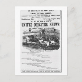 W. C. Coup's New United Monster Shows Ad Briefkaart