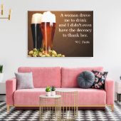 W.C. Velden Drink offerte Canvas Afdruk (Insitu (Woonkamer))