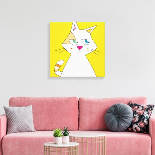 W-CAT CANVAS AFDRUK (Insitu (Woonkamer))