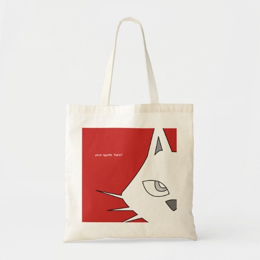 W-CAT TOTE BAG (Voorkant)