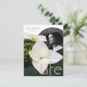 W Celebration of Life met portret Kaart (Staand voorkant)