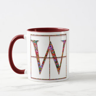 W "Celtic Bricks" aangepaste monogram-Mokken Mok