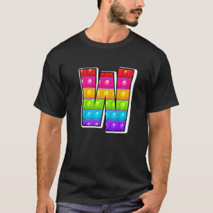W Cute Hoofdletter w Alfabet Grappig Poppin Ki T-shirt