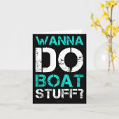 W Do Boat Stuff Tanks Funny Cruise Lake Vacation T Kaart (Gele Bloem)