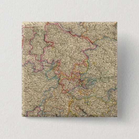 W Duitsland Vierkante Button 5,1 Cm (Voorkant)