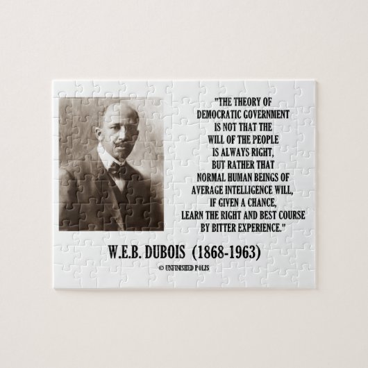 W.E.B. Dubois-theorie van de democratische regerin Legpuzzel (Horizontaal)