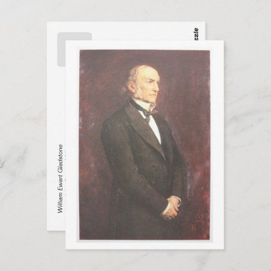 W.E. Gladstone door Millais Briefkaart (Voorkant / Achterkant)
