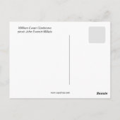 W.E. Gladstone door Millais Briefkaart (Achterkant)