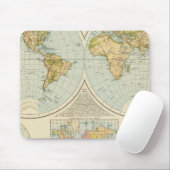 W, E Hemispheres Muismat (Met muis)