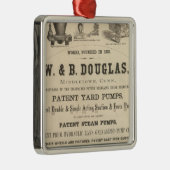 W en B Douglas Metalen Ornament (Rechts)