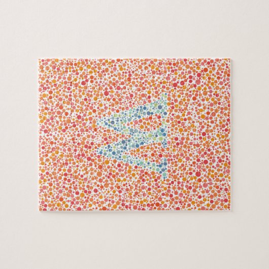 "W" Eye Test Jigzaag Legpuzzel (Horizontaal)